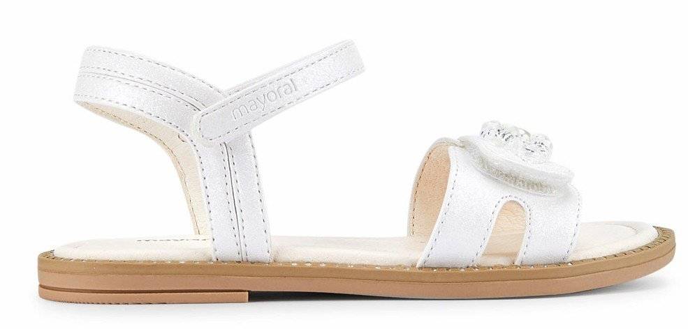 ΣΑΝΔΑΛΙΑ MAYORAL 45447-023 ΑΣΠΡΟ-ΑΣΗΜΙ (EU:33)