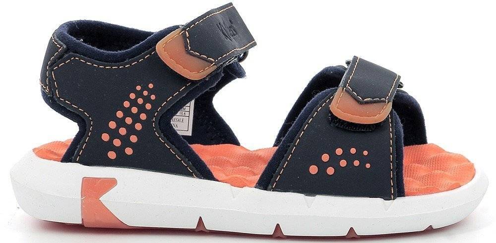 ΠΕΔΙΛΑ KICKERS JUMANGAP 858670 ΣΚΟΥΡΟ ΜΠΛΕ/ΠΟΡΤΟΚΑΛΙ (EU:33)