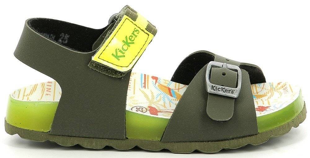 ΣΑΝΔΑΛΙΑ KICKERS SOSTREET 894911 ΧΑΚΙ/ΚΙΤΡΙΝΟ (EU:33) KICKERS