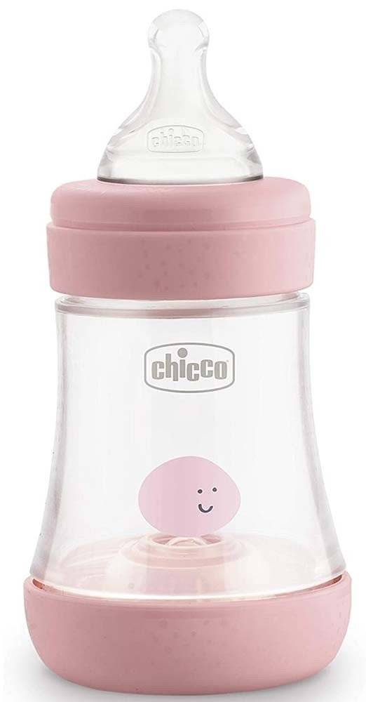 CHICCO ΜΠΙΜΠΕΡΟ ΠΛΑΣΤΙΚΟ CHICCO PERFECT 5 ΡΟΖ 150ML 0M+