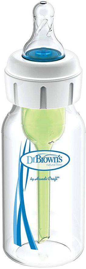ΜΠΙΜΠΕΡΟ ΠΛΑΣΤΙΚΟ DR.BROWN'S ZERO-RESISTANCE ΜΕ ΣΤΕΝΟ ΛΑΙΜΟ 120ML DR BROWNS