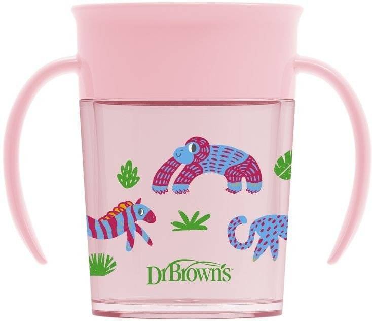 DR BROWNS ΚΥΠΕΛΛΟ 360° ΜΕ ΛΑΒΕΣ DR.BROWN'S 200 ML ΡΟΖ