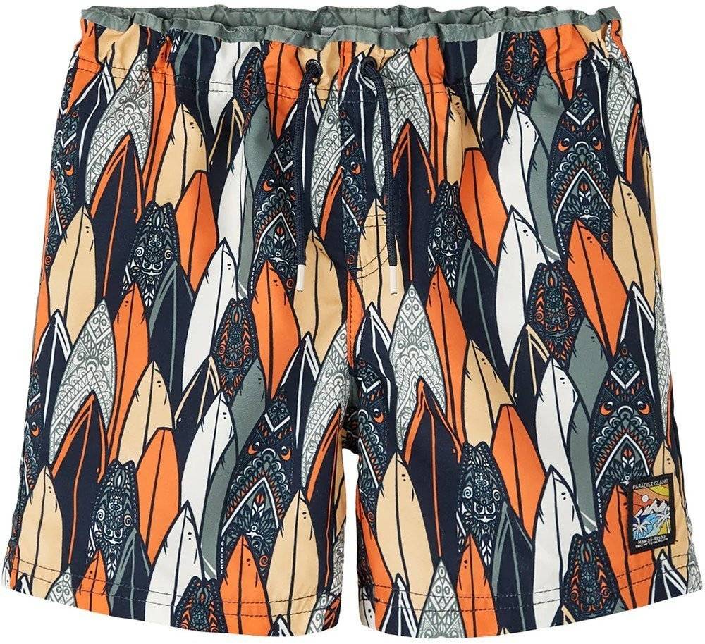 ΜΑΓΙΟ ΒΕΡΜΟΥΔΑ NAME IT 13213884 NKMZOBI ΠΡΑΣΙΝΟ/ΠΟΡΤΟΚΑΛΙ (158 CM)-(13 ΕΤΩΝ) NAME IT