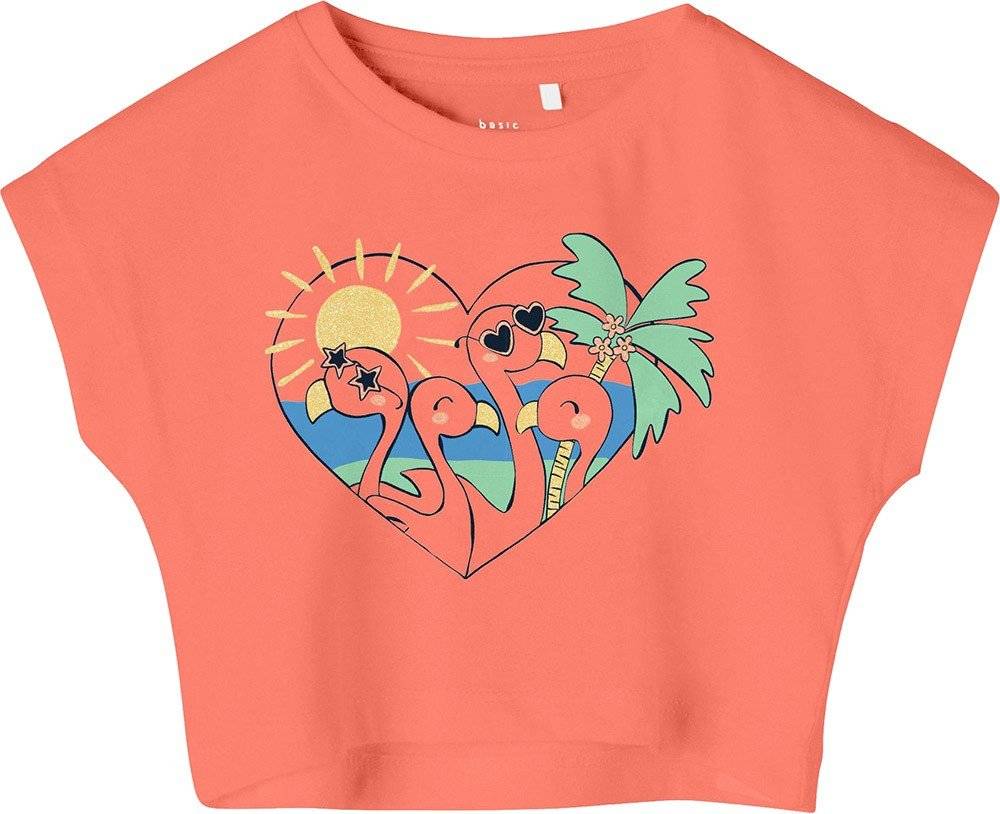 CROP TOP NAME IT 13215042 NMFVILMA ΠΟΡΤΟΚΑΛΙ (92 CM)-(2 ΕΤΩΝ) NAME IT