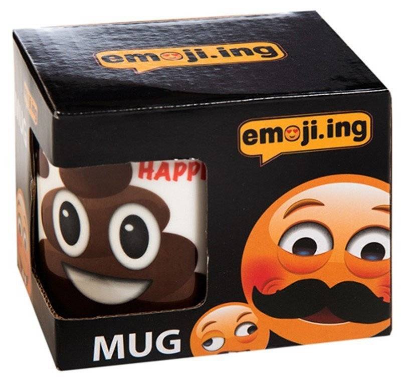 ΠΟΡΣΕΛΑΝΙΝΗ ΚΟΥΠΑ EMOJI POO 11OZ FRIENDLIES