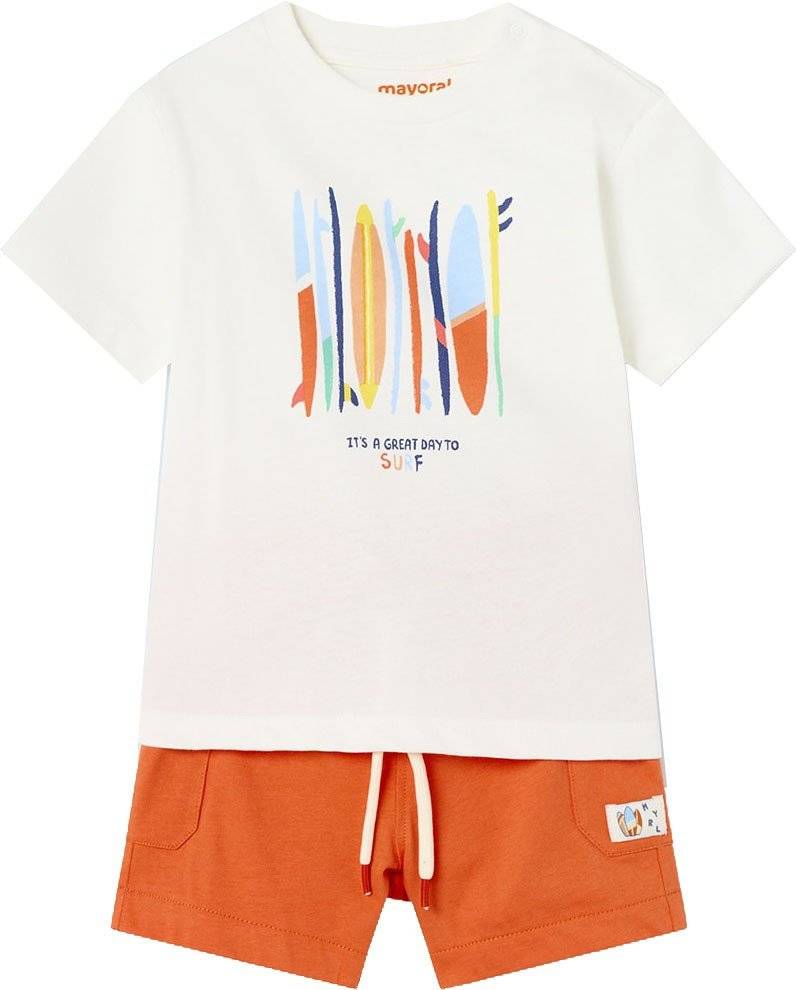 ΣΕΤ ΡΟΥΧΩΝ MAYORAL 058 ΠΟΡΤΟΚΑΛΙ/ΛΕΥΚΟ (80 CM)(12-18 ΜΗΝΩΝ)