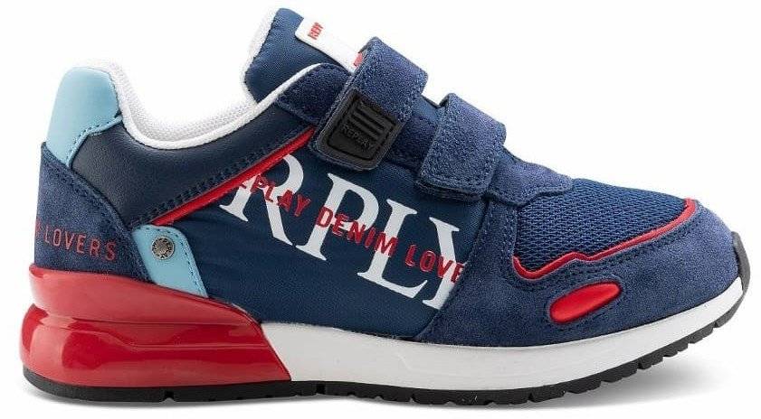 SNEAKERS REPLAY GBS29.201.C0019L/633 ΜΠΛΕ/ΚΟΚΚΙΝΟ (EU:35) REPLAY