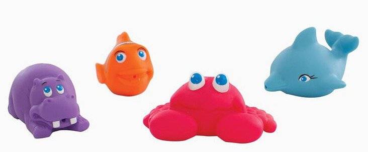 ΠΑΙΧΝΙΔΙ ΜΠΑΝΙΟΥ PLAYGRO UNDER THE SEA SQUIRTEES 4ΤΜΧ PLAYGRO
