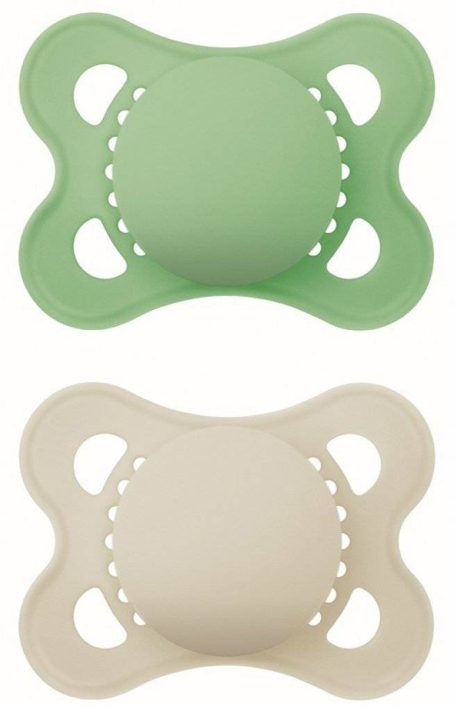 ΠΙΠΙΛΑ ΜΑΜ COLOURS OF NATURE ΣΙΛΙΚΟΝΗ 2TMX.2-6 ΜΗΝΩΝ (118S) ΜΠΕΖ/ΠΡΑΣΙΝΟ MAM