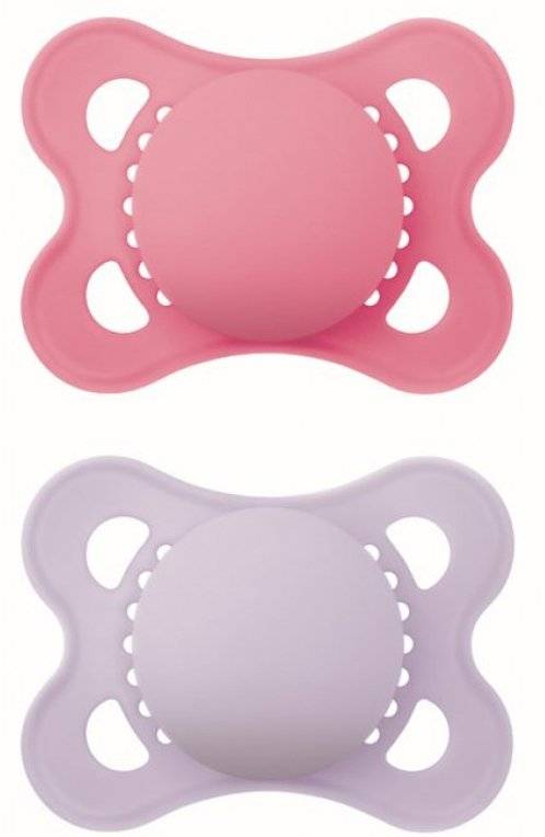 ΠΙΠΙΛΑ MAM COLOURS OF NATURE ΣΙΛΙΚΟΝΗ 2TMX.2-6 ΜΗΝΩΝ (118S) ΡΟΖ/ΜΩΒ MAM