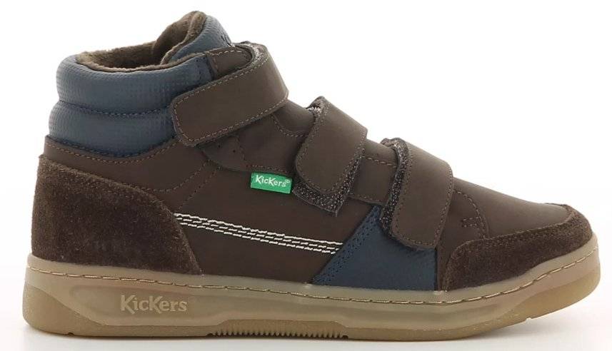 ΜΠΟΤΑΚΙ KICKERS KROISY 910900 ΚΑΦΕ/ΣΚΟΥΡΟ ΜΠΛΕ (EU:34)