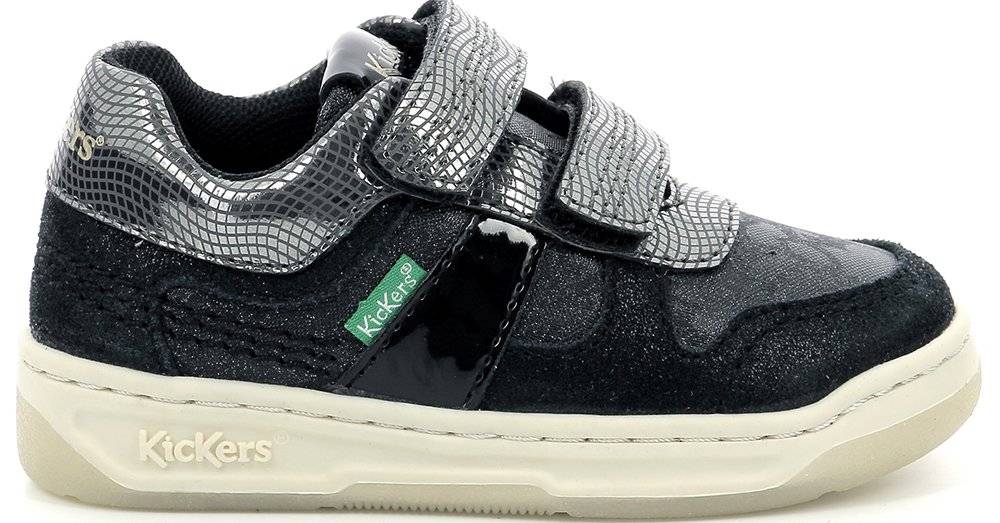 SNEAKERS KICKERS KALIDO 910866 ΜΑΥΡΟ/ΑΣΗΜΙ (EU:27)