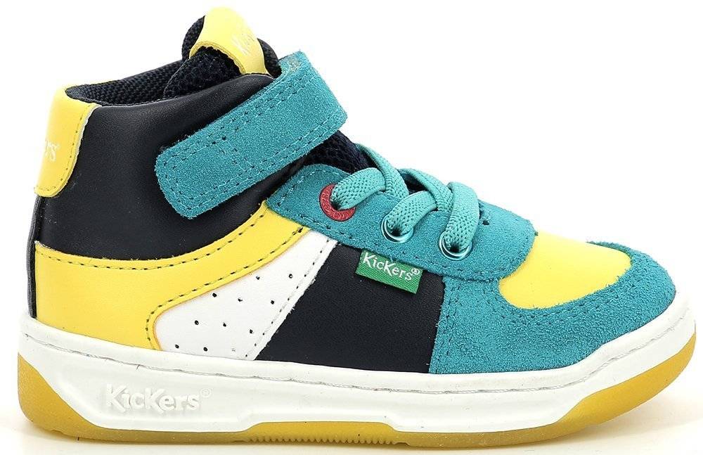 ΜΠΟΤΑΚΙ KICKERS KICKALIEN 910878 ΜΠΛΕ/ΣΚΟΥΡΟ ΜΠΛΕ/ΚΙΤΡΙΝΟ (EU:29)