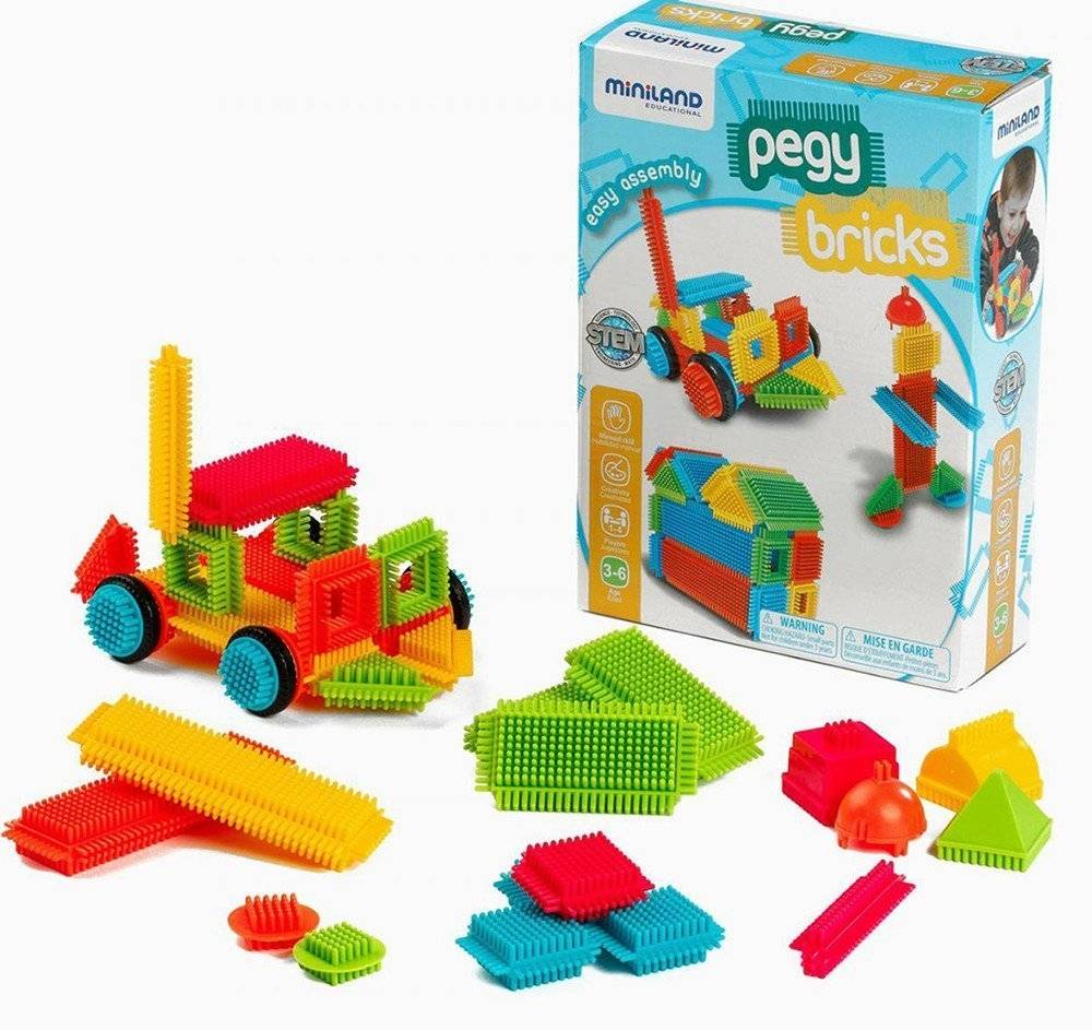 ΠΑΙΧΝΙΔΙ ΚΑΤΑΣΚΕΥΗΣ MINILAND PEGY BRICKS 36 ΤΜΧ MINILAND
