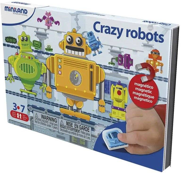 MINILAND ΠΑΙΧΝΙΔΙΑ MINILAND ΜΑΓΝΗΤΕΣ CRAZY ROBOTS