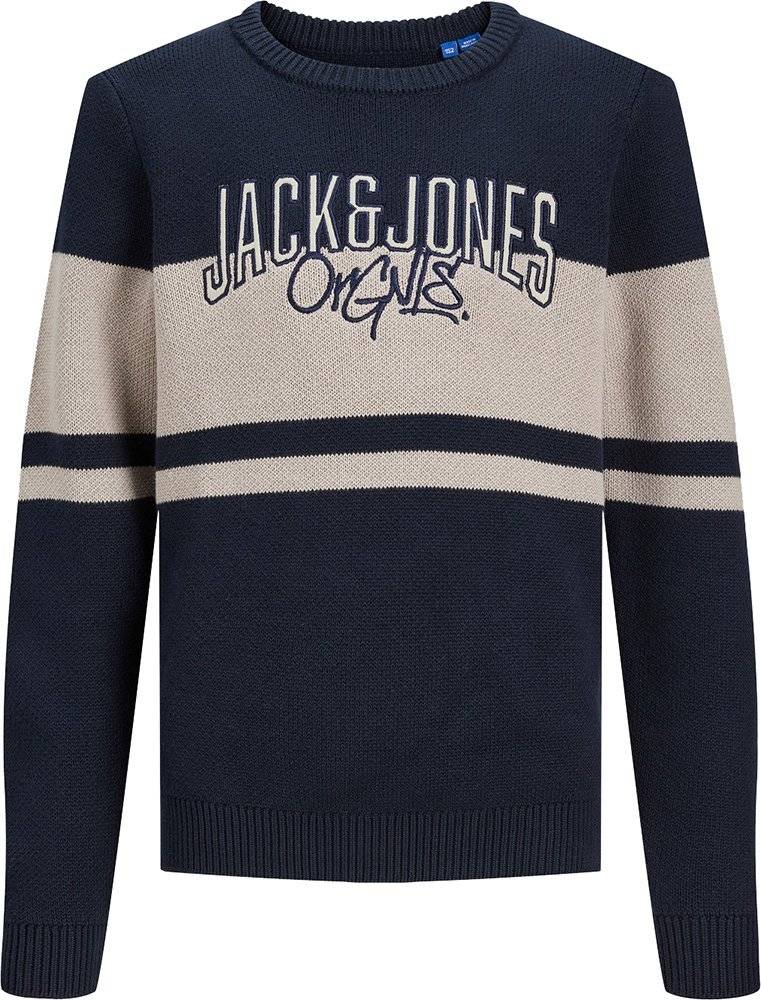 ΜΠΛΟΥΖΑ ΜΑΚΡΥΜΑΝΙΚΗ JACK - JONES 12243468 JORTRIBECA ΣΚΟΥΡΟ ΜΠΛΕ/ΛΕΥΚΟ(140 CM)(10 ΕΤΩΝ)