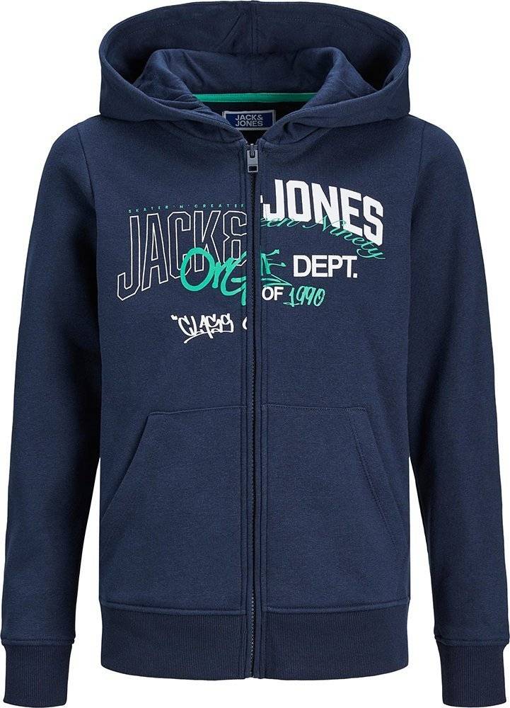 JACK - JONES HOODIE JACK - JONES 12243316 JORTRIBECA ΣΚΟΥΡΟ ΜΠΛΕ(116 CM)(6 ΕΤΩΝ)