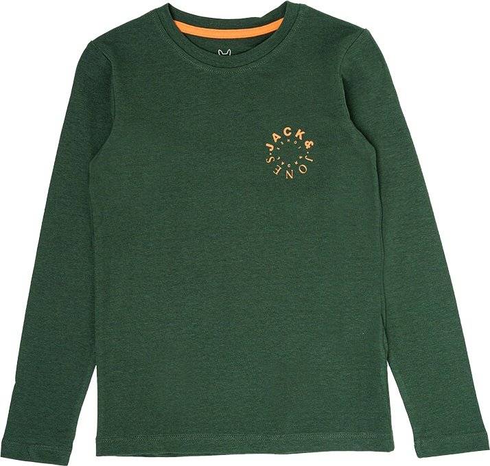 JACK - JONES ΜΠΛΟΥΖΑ ΜΑΚΡΥΜΑΝΙΚΗ JACK - JONES 12243440 JJWARRIOR ΣΚΟΥΡΟ ΠΡΑΣΙΝΟ(128 CM)(8 ΕΤΩΝ)