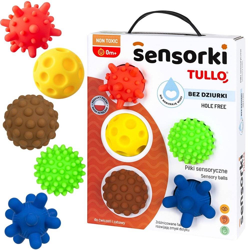 ΠΑΙΧΝΙΔΙ ΑΙΣΘΗΣΕΩΝ TULLO SENSORY BALLS 5 ΤΜΧ. TULLO