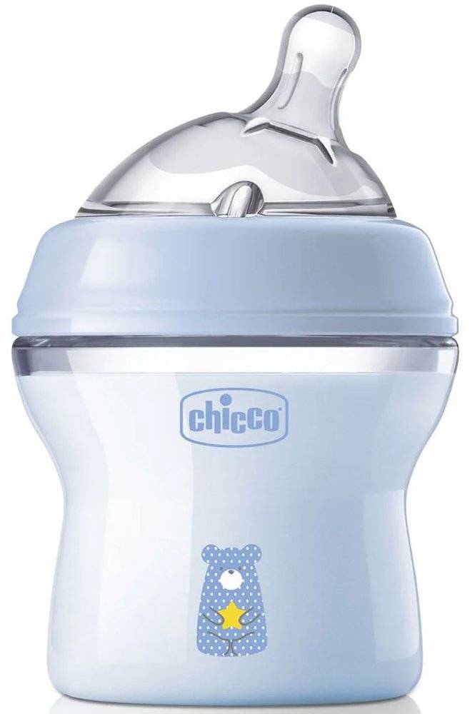 CHICCO ΜΠΙΜΠΕΡΟ ΠΛΑΣΤΙΚΟ CHICCO NATURAL FEELING 150 ML 0M+ ΣΙΈΛ
