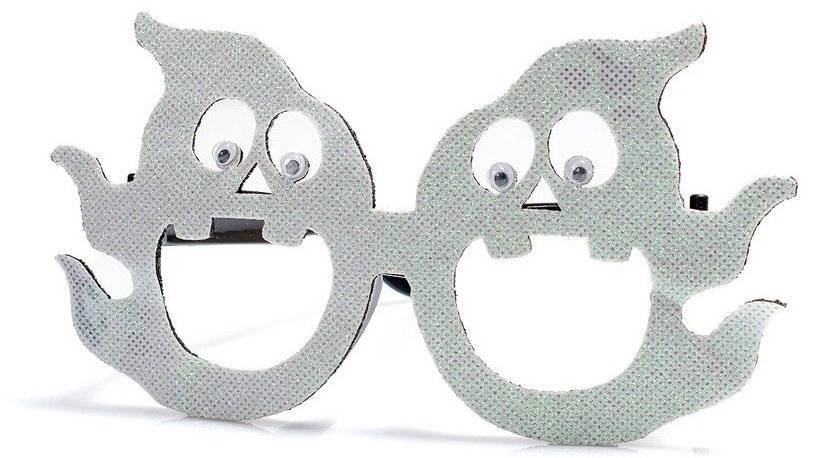 ΓΥΑΛΙΑ HALLOWEEN ΦΑΝΤΑΣΜΑ FUN WORLD ΑΣΠΡΟ (7001) (18CM)