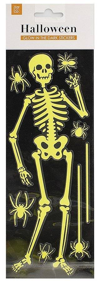 ΑΥΤΟΚΟΛΛΗΤΑ ΦΩΣΦΟΡΙΖΟΝΤΑ FUN WORLD ΣΚΕΛΕΤΟΣ 30.5Χ10.5CM (5900) FUN WORLD