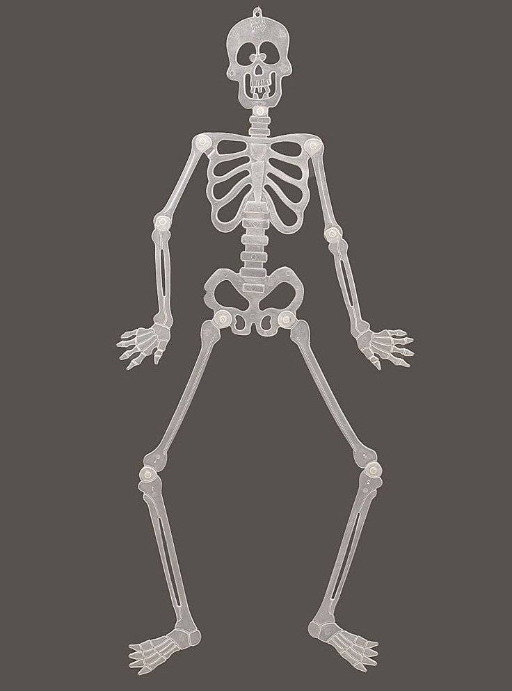 ΦΙΓΟΥΡΑ ΣΚΕΛΕΤΟΣ ΚΡΕΜΑΣΤΟΣ GLOW IN DARK FUN WORLD 88CM (7003) FUN WORLD