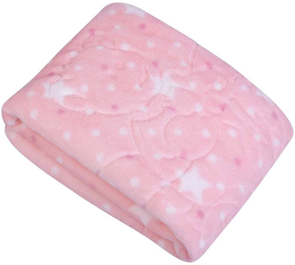 ΚΟΥΒΕΡΤΑ VELOUR ΒΑΒΥ GREENWICH POLO CLUB 8830 ΡΟΖ 80X110CM