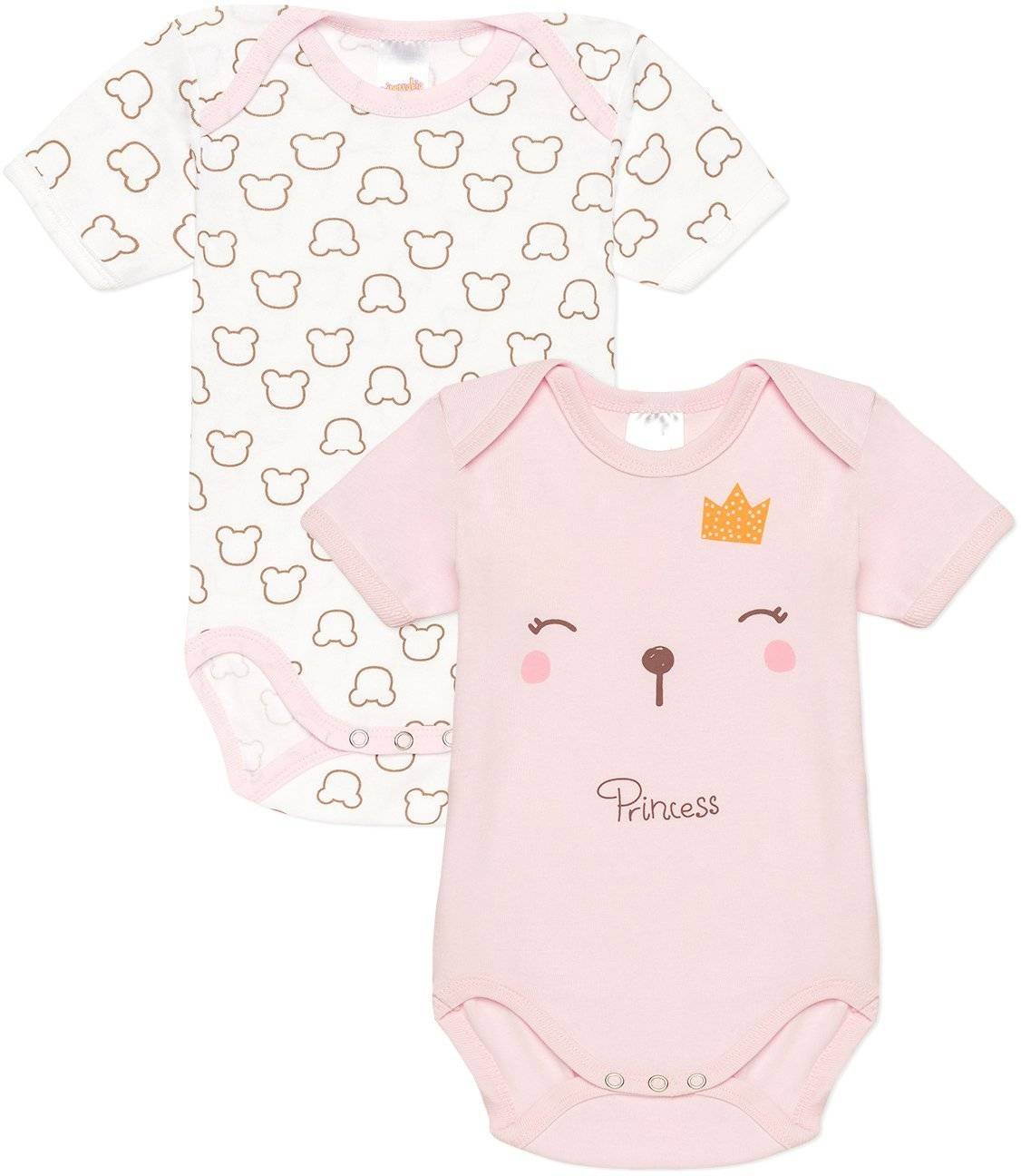 ΖΙΠΟΥΝΑΚΙ MINERVA TEDDIES ΛΕΥΚΟ/ΡΟΖ 2ΤΜΧ (70CM)-(3-6 ΜΗΝΩΝ)