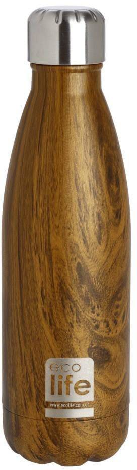 ECOLIFE ΘΕΡΜΟΣ ECOLIFE WOOD ΑΝΟΞΕΙΔΩΤΟ ΑΤΣΑΛΙ 500ML