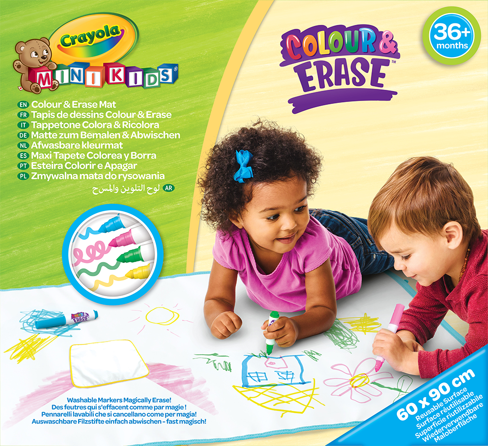 CRAYOLA CRAYOLA ΧΑΛΑΚΙ ΖΩΓΡΑΦΙΚΗΣ COLOR POP - ERASE MAT NEW PACK (CRY05000)
