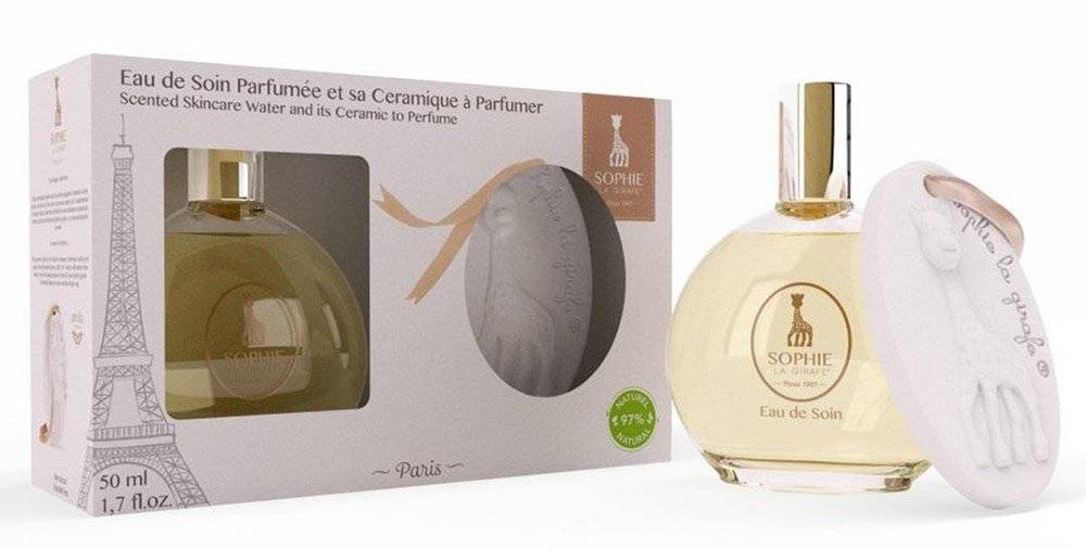 ΣΕΤ ΔΩΡΟΥ SOPHIE LA GIRAFE EAU DE SOIN PARFUMEE ΜΕ ΚΕΡΑΜΙΚΟ ΣΤΟΛΙΔΙ 50ML SOPHIE LA GIRAFE