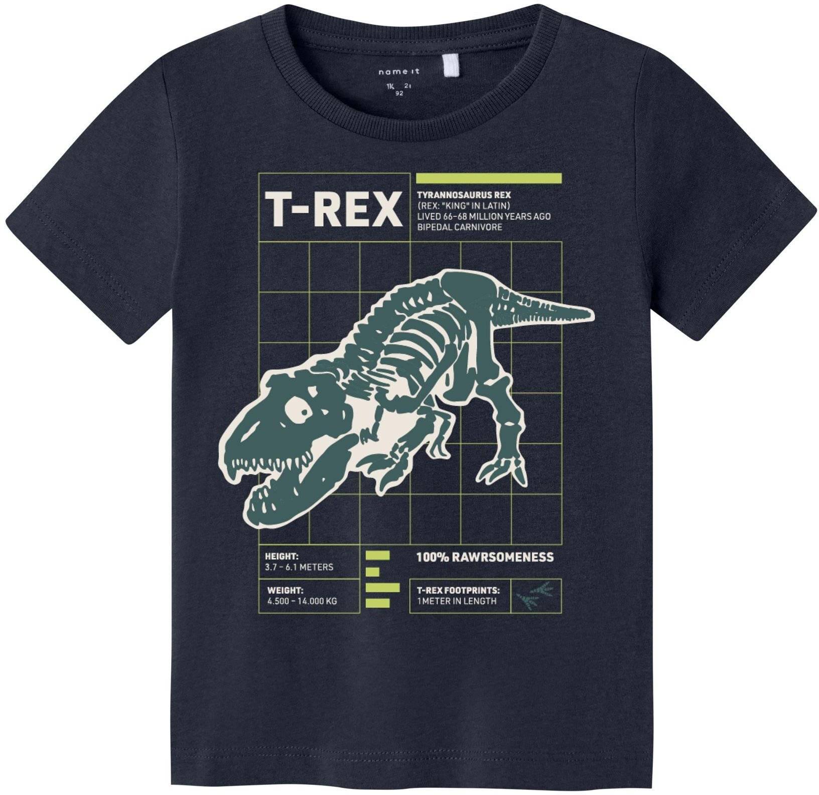 T-SHIRT NAME IT 13226080 NMMBERTE ΣΚΟΥΡΟ ΜΠΛΕ (92 CM)-(2 ΕΤΩΝ) NAME IT