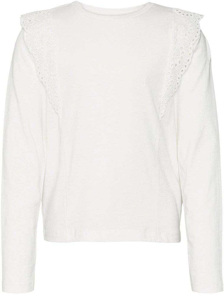 ΜΠΛΟΥΖΑ ΜΑΚΡΥΜΑΝΙΚΗ VERO MODA 10302395 VPANNA ΛΕΥΚΟ (134-140 CM)-(9-10 ΕΤΩΝ) VERO MODA