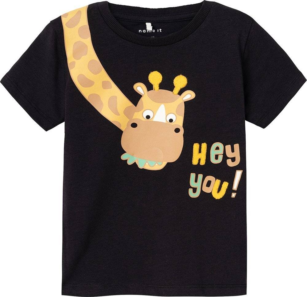 T-SHIRT NAME IT 13226093 NMMHELLAN ΜΑΥΡΟ (116 CM)-(6 ΕΤΩΝ)