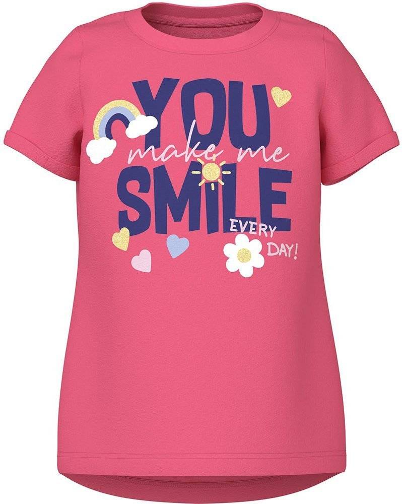 T-SHIRT NAME IT 13228145 NMFVIX ΣΚΟΥΡΟ ΡΟΖ (104 CM)-(4 ΕΤΩΝ)