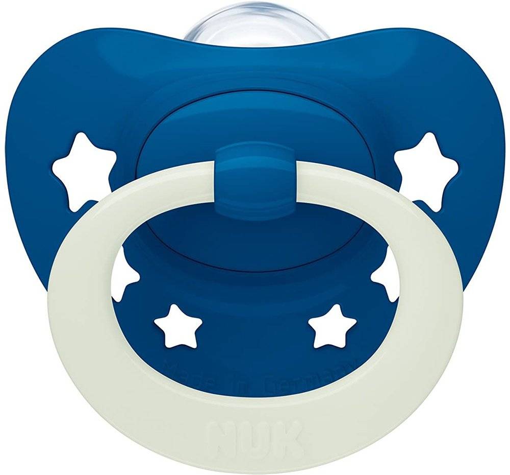 ΠΙΠΙΛΑ NUK ΣΙΛΙΚΟΝΗ SIGNATURE NIGHT ΣΚΟΥΡΟ ΜΠΛΕ 1TMX. 6-18 ΜΗΝΩΝ NUK