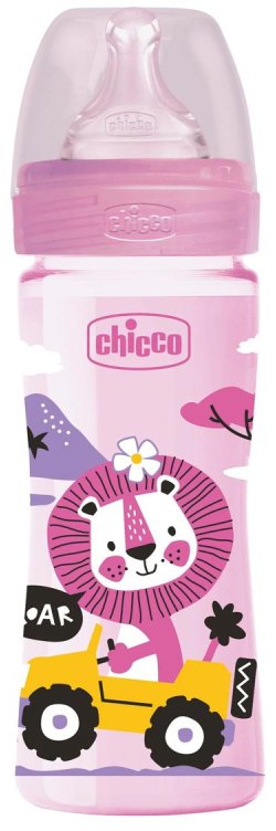 CHICCO ΜΠΙΜΠΕΡΟ ΠΛΑΣΤΙΚΟ CHICCO ΡΟΖ WELL BEING 250ML