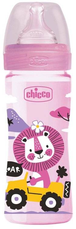 ΜΠΙΜΠΕΡΟ ΠΛΑΣΤΙΚΟ CHICCO ΡΟΖ WELL BEING 250ML CHICCO