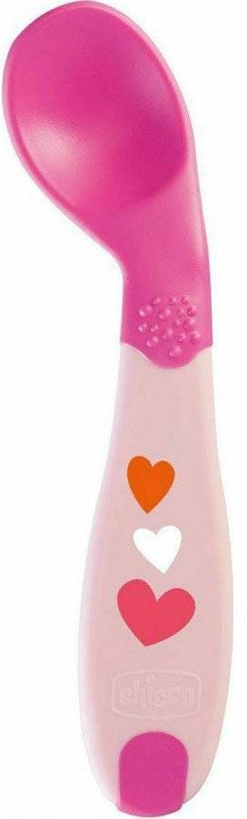 CHICCO ΚΟΥΤΑΛΙ ΣΙΛΙΚΟΝΗΣ CHICCO ΑΡΧΗΣ 8M+ ΡΟΖ