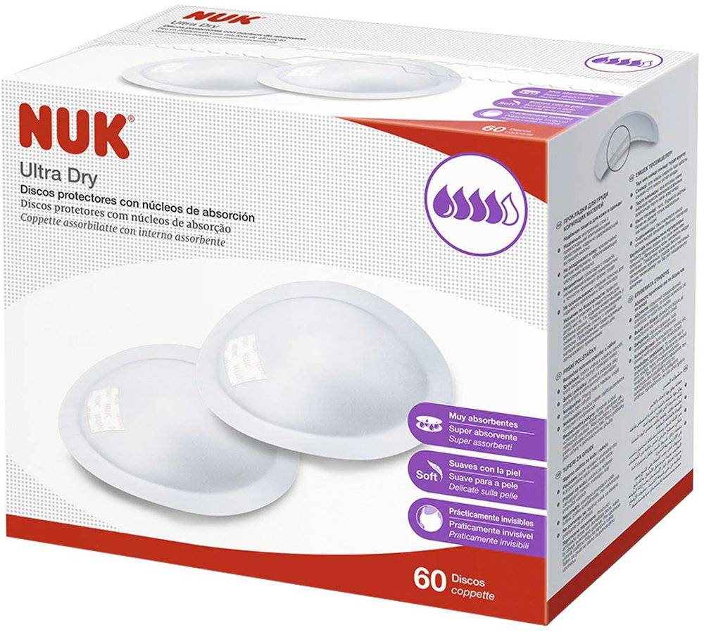 ΕΠΙΘΕΜΑΤΑ ΣΤΗΘΟΥΣ NUK ULTRA DRY ΤΩΝ 60ΤΕΜ NUK