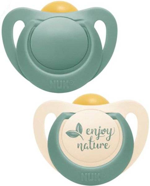 ΠΙΠΙΛΑ NUK ΚΑΟΥΤΣΟΥΚ FOR NATURE 6-18 ΜΗΝΩΝ ΠΡΑΣΙΝΟ 2ΤΜΧ NUK