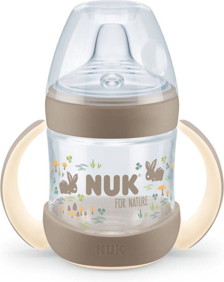 ΜΠΙΜΠΕΡΟ ΕΚΠΑΙΔΕΥΣΗΣ NUK NATURE ΜΕ ΔΥΟ ΛΑΒΕΣ 6M 150ML NUK