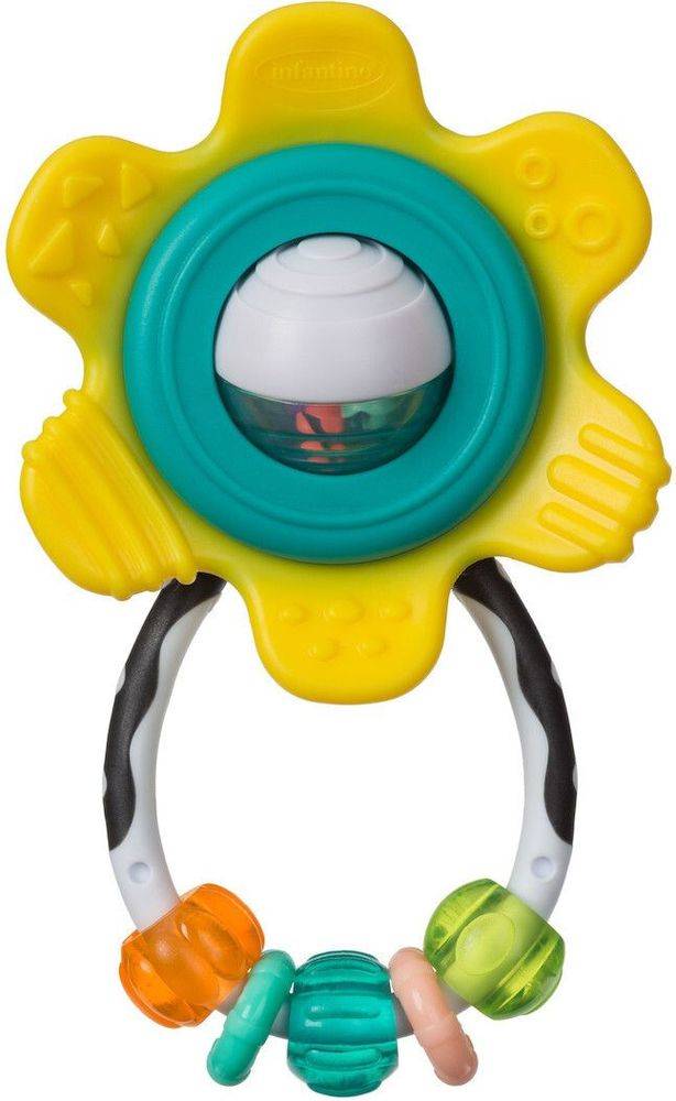ΚΟΥΔΟΥΝΙΙΣΤΡΑ INFANTINO SPIN - RATTLE TEETHER ΚΙΤΡΙΝΗ INFANTINO