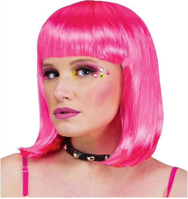 ΠΕΡΟΥΚΑ ΚΑΡΕ FUN WORLD ΡΟΖ ΦΩΣΦΟΡΙΖΕ 30CM (9303-2) FUN WORLD