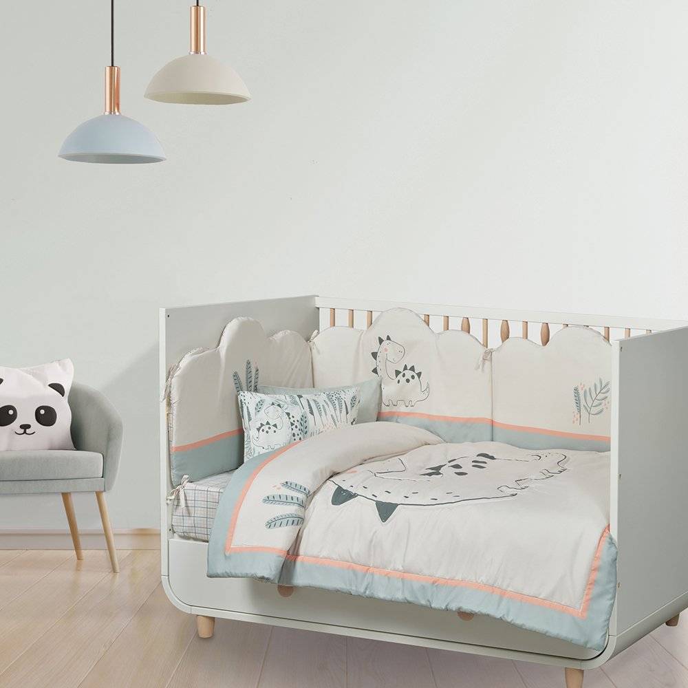 ΒΡΕΦΙΚΟ ΚΟΥΒΕΡΛΙ ΚΟΥΝΙΑΣ DAS HOME FUN LINE 4879 ΓΚΡΙ/ΠΡΑΣΙΝΟ/ΣΟΜΟΝ