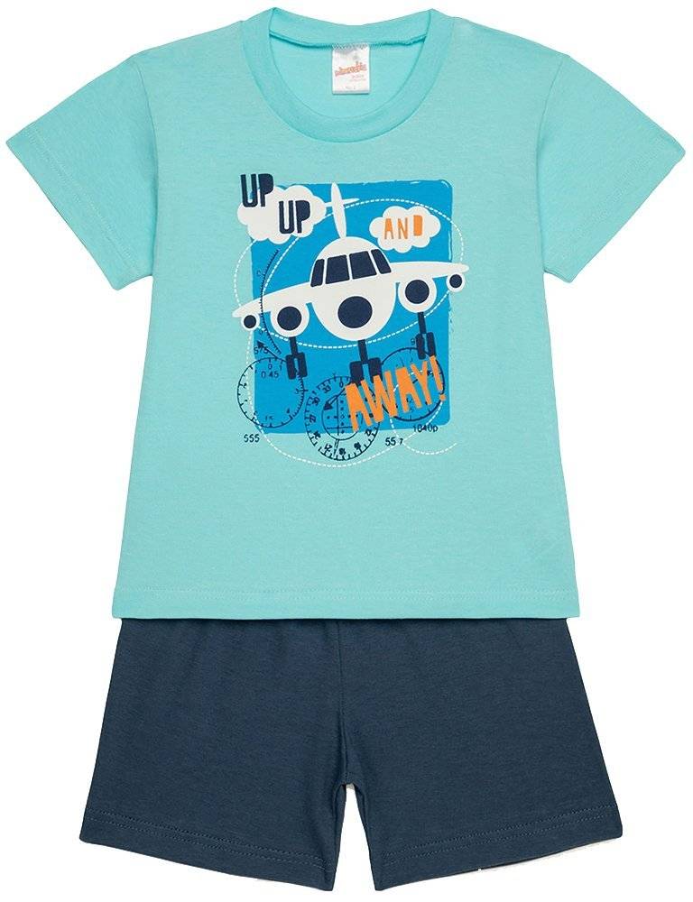 ΠΥΖΑΜΑ MINERVA AEROPLANE ΤΥΡΚΟΥΑΖ (98-104CM.)-(3-4 ΕΤΩΝ)