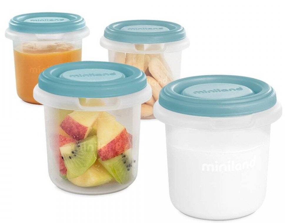 ΣΕΤ 4 ΔΟΧΕΙΩΝ MINILAND HERMISIZED TERRA BLUE (200 ML) MINILAND