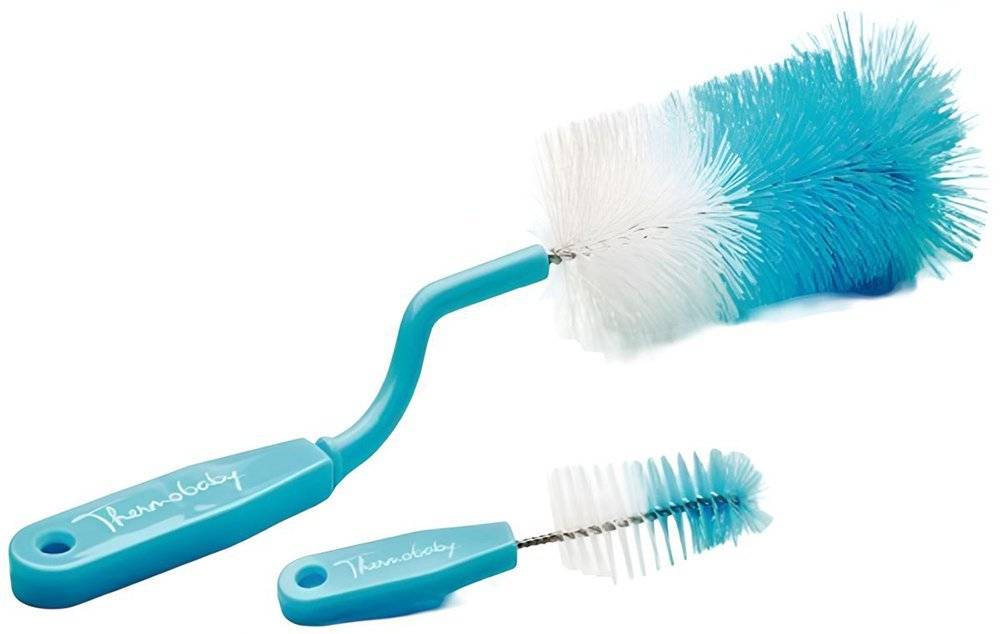 THERMOBABY ΣΕΤ ΒΟΥΡΤΣΑ ΚΑΘΑΡΙΣΜΟΥ ΜΠΙΜΠΕΡΟ ΚΑΙ ΘΗΛΗΣ THERMOBABY TURQUOISE