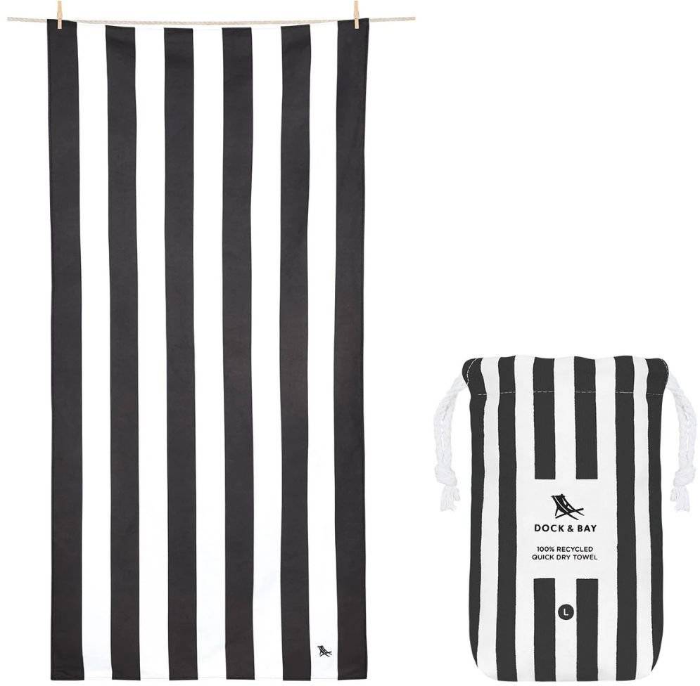DOCK - BAY ΠΕΤΣΕΤΑ ΘΑΛΑΣΣΗΣ QUICKDRY DOCK - BAY QUICKDRY - KAMARI CHARCOAL 200X90CM
